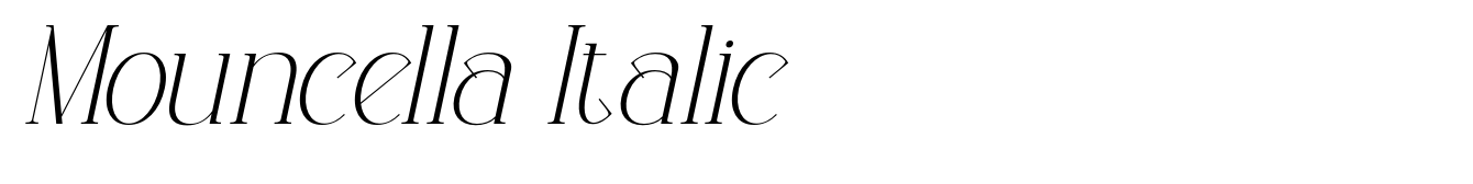 Mouncella Italic